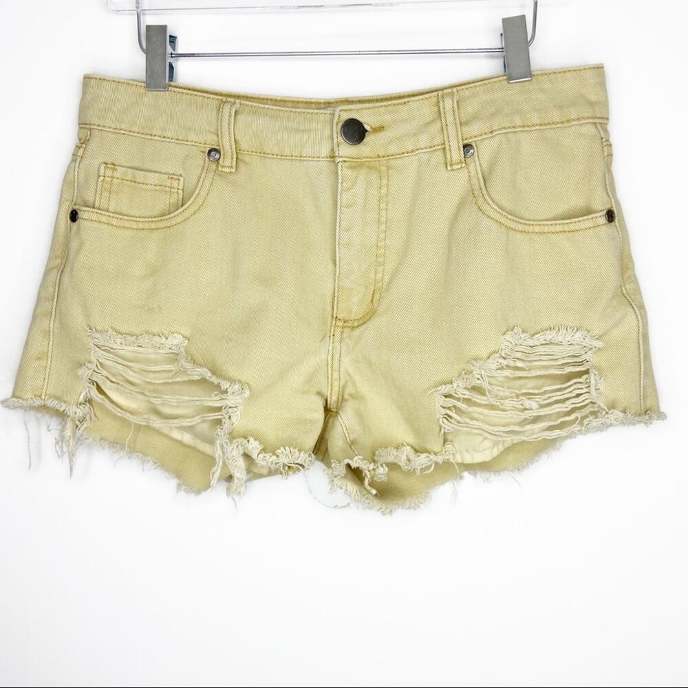 91 Cotton On Mid Saturday Cut Off Distressed Shorts Sz 6